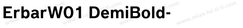 ErbarW01 DemiBold字体转换